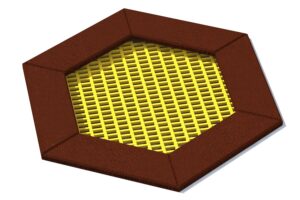 Bodentrampolin HEXO - sechseckig 1
