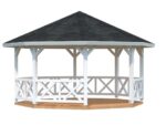 Gartenpavillon Betty 18 m2 Durchmesser 465 cm
