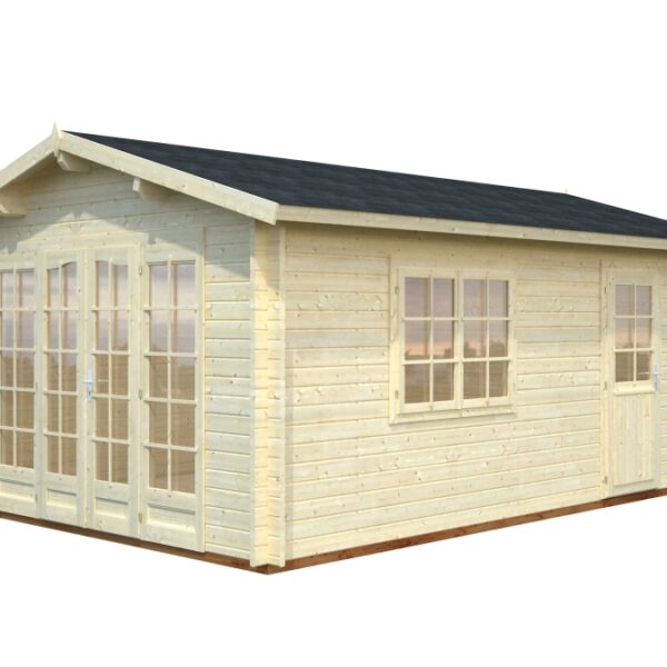 GARTENHAUS Irene 19 m2 (380cm x 570cm) 44mm dick