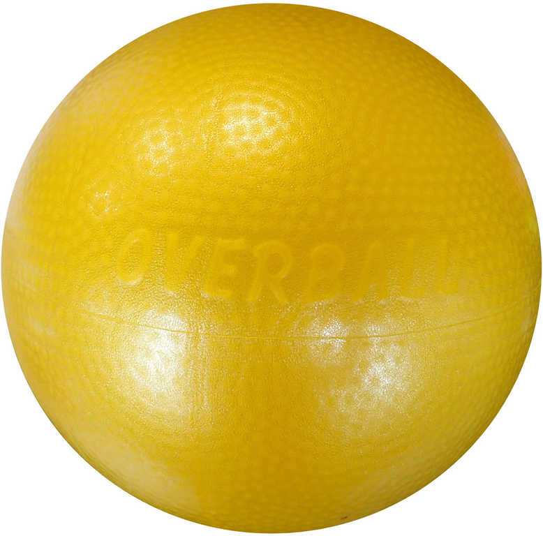 acra-mic-overball-230mm-zluty-fitness-gymball-rehabilitacni-do-90kg ACRA Overball 230 mm