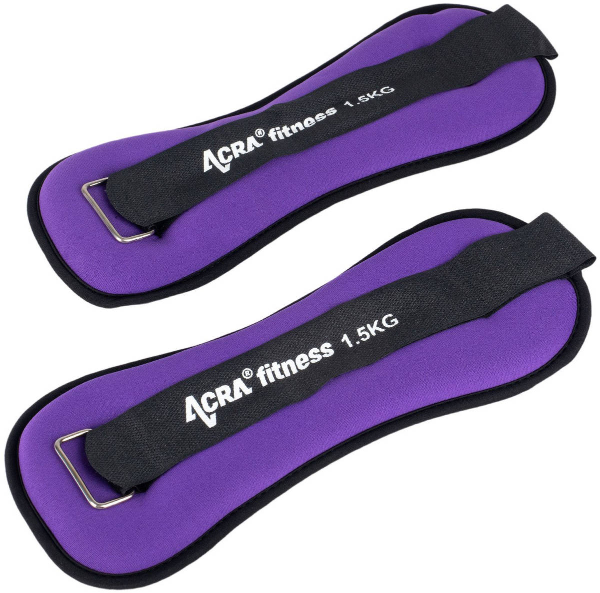 acra-zavazi-na-zapesti-kotniky-1-5kg-fialova-1-par-fitness-doplnek ACRA Handgelenk-/Knöchelgewichte 1