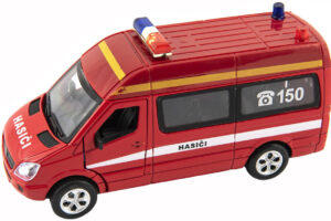 Feuerwehrauto mit Rückzugantrieb