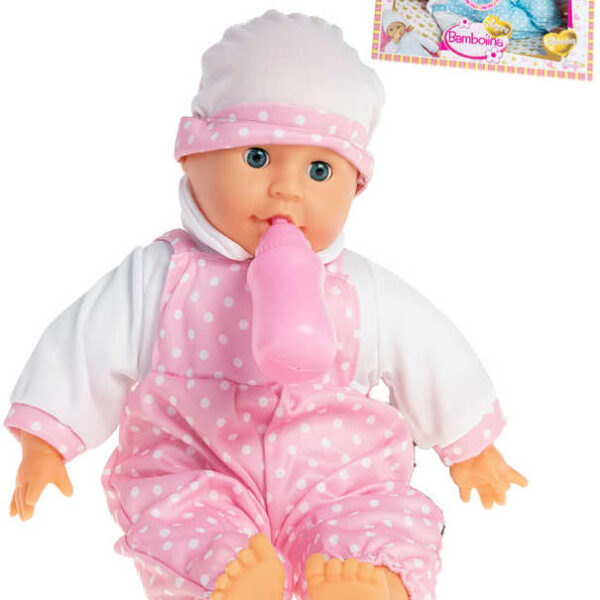 Baby-Puppe Bambolina Amore Baby-Set mit Fläschchen und Melodien