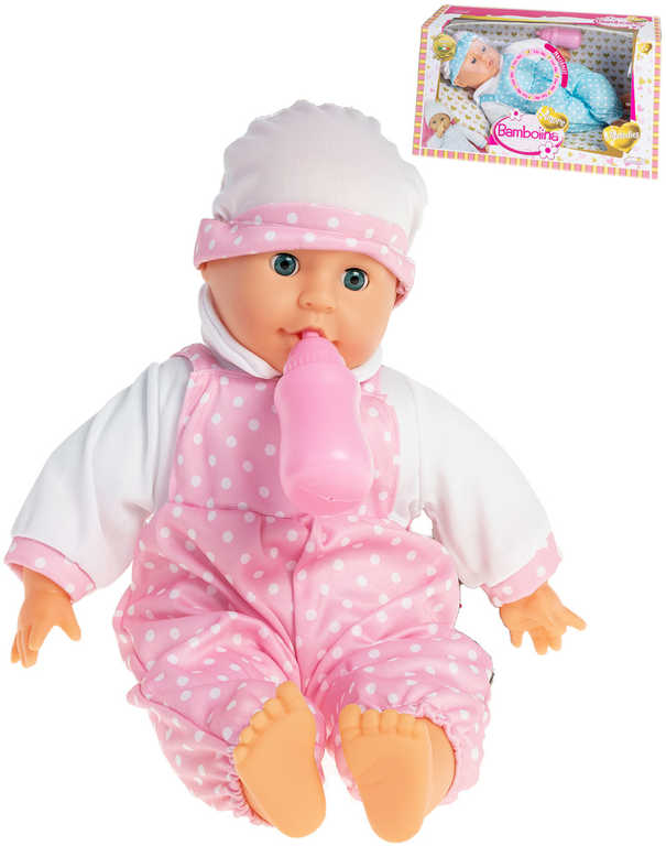baby-panenka-bambolina-amore-miminko-set-s-lahvickou-s-melodiemi-na-baterie-zvuk Baby-Puppe Bambolina Amore Baby-Set mit Fläschchen und Melodien