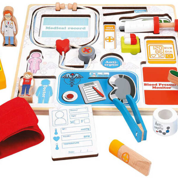 BINO DŘEVO 3D-Steckpuzzle „Doktor“
