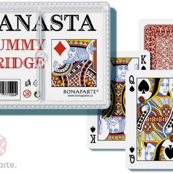 BONAPARTE Canasta-Kartenspiel in einer Kunststoffbox
