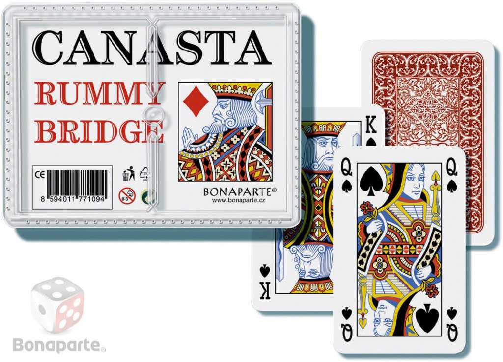 bonaparte-hra-karty-canasta-v-plastove-krabicce BONAPARTE Canasta-Kartenspiel in einer Kunststoffbox