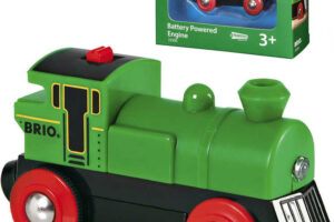 BRIO HOLZ Batteriebetriebene Lokomotive