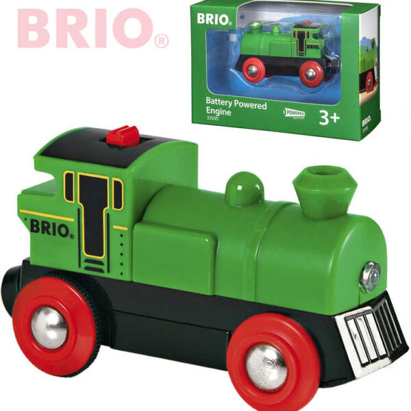 BRIO HOLZ Batteriebetriebene Lokomotive
