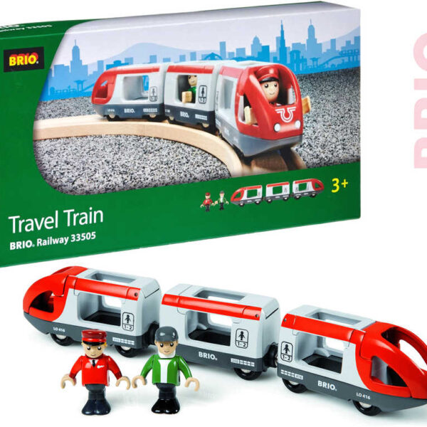 BRIO HOLZ Personenzug mit Wagen-Set