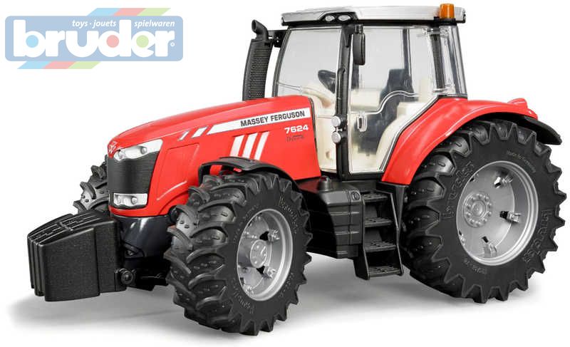bruder-03046-3046-traktor-mf-massey-ferguson-plast BRUDER 03046 (3046) Traktor MF Massey Ferguson KUNSTSTOFF