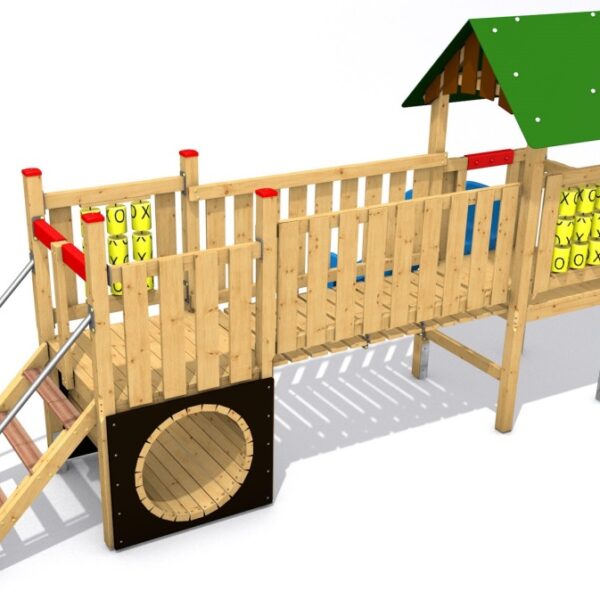 Modulares Spielgerät Camelot M27 100 – mit grünem Dach