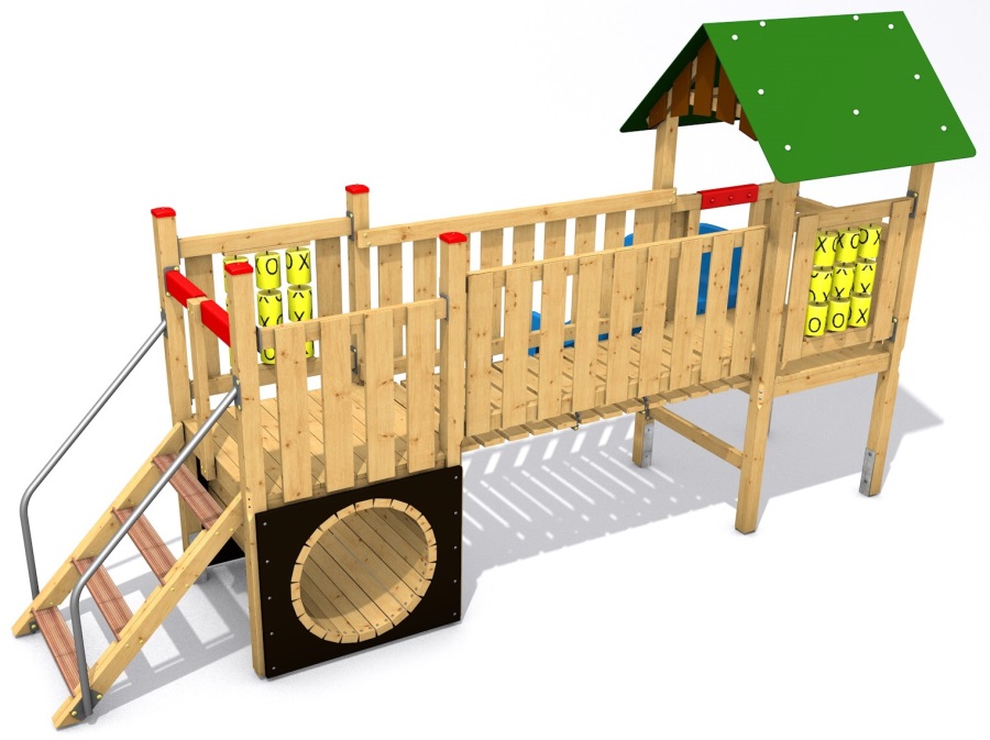 ca27100z Modulares Spielgerät Camelot M27 100 – mit grünem Dach