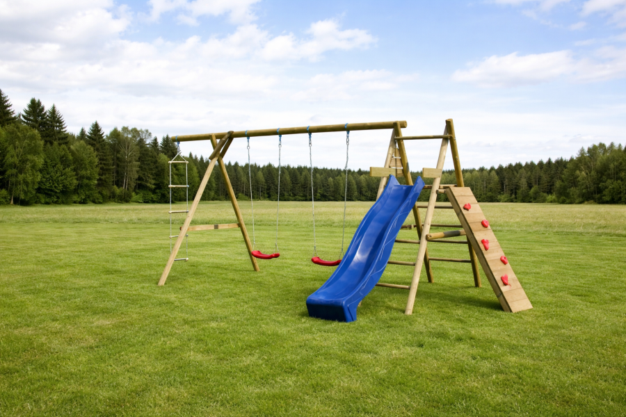 detske-hriste-s-houpackou-imprest-brenda Kinderspielplatz mit Schaukel Imprest BRENDA