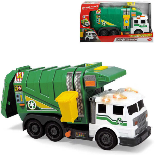 DICKIE Müllwagen 39 cm Set mit Container
