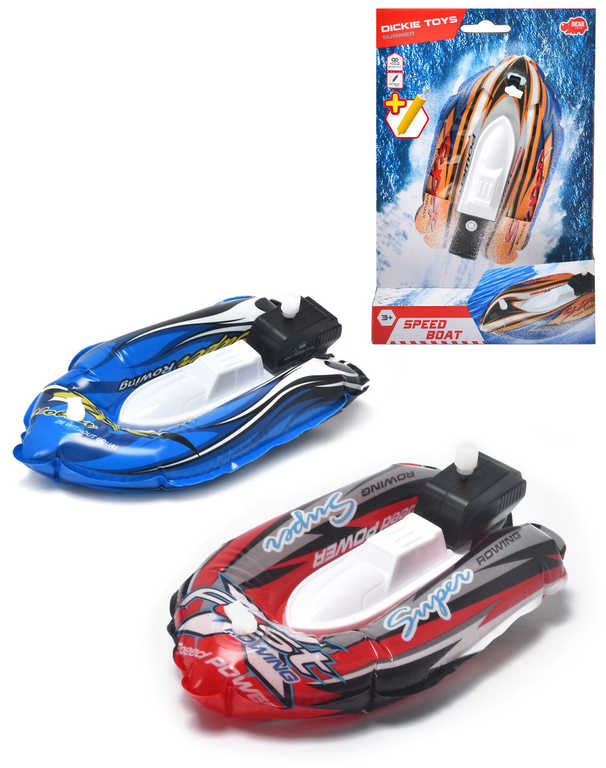 dickie-clun-speed-boat-15cm-navijeci-motor-nafukovaci-do-vody-2-barvy DICKIE Speed Boat 15 cm