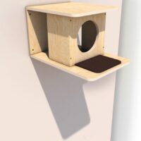 Hängendes Holzhäuschen für Katzen „Monty“