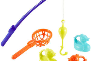 ECOIFFIER Baby-Spielzeug-Angelset mit 3 Entchen