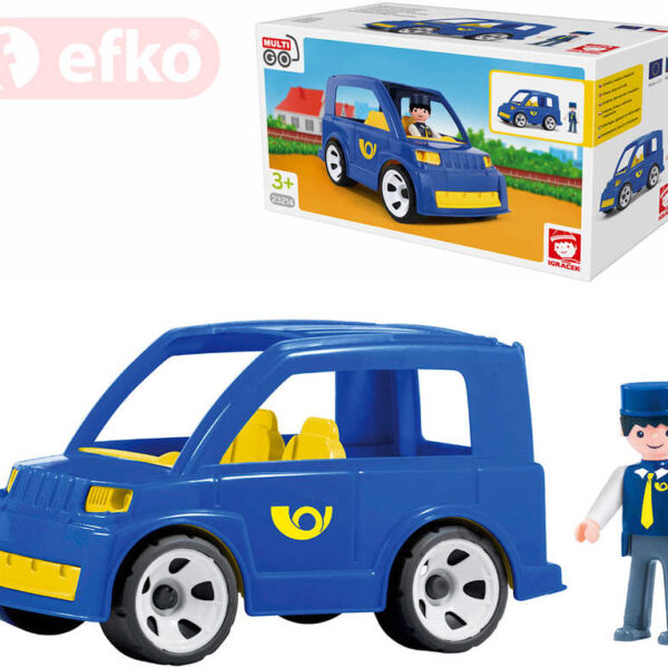 EFKO IGRÁČEK MultiGO Postboten-Set: Postwagen mit Figur BAUSATZ