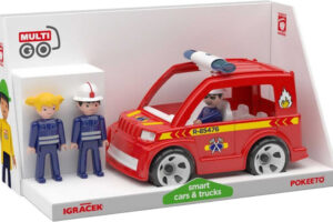 EFKO IGRÁČEK MultiGO Trio Fire Set: Feuerwehrwagen + 3 Figuren mit Zubehör