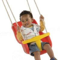 Schaukel Monkey’s Home aus Kunststoff Baby Luxe ROT