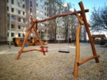 Duoswing II-Schaukel aus Akazienholz – mit Kindersitz – Bild 3