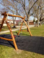 Duoswing II-Schaukel aus Akazienholz – mit Kindersitz – Bild 5