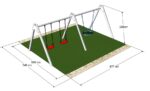 Monkey-Schaukel Duoswing V AKÁT – Bild 2