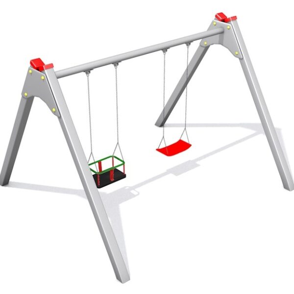 Monkey-Schaukel Duoswing II METAL – mit Kindersitz