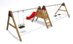 Monkey-Schaukel Single III Double – mit Kindersitz