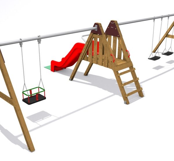 Monkey-Schaukel Single III Double – mit Kindersitz