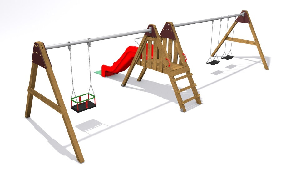 hyss3150h1h2b Monkey-Schaukel Single III Double – mit Kindersitz
