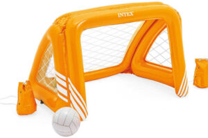 INTEX Aufblasbares Fußball-/Wasserpolo-Tor-Set mit Ball 58507
