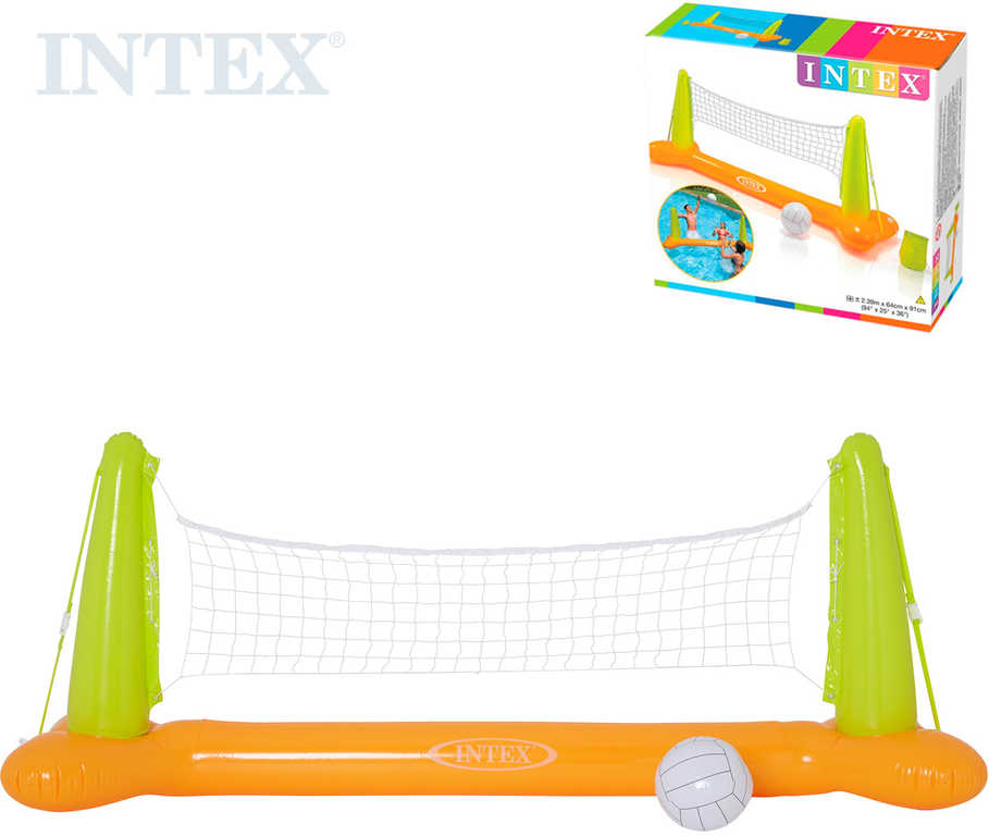 intex-nafukovaci-volejbal-do-vody-set-sit-239x64x91cm-s-micem-56508 INTEX Aufblasbares Wasser-Volleyball-Set mit Netz (239 x 64 x 91 cm) und Ball 56508