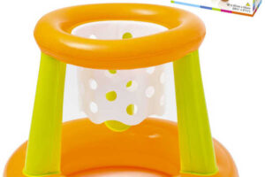 INTEX Set mit aufblasbarem Basketballkorb und Ball für den Wasserbasketball 58504