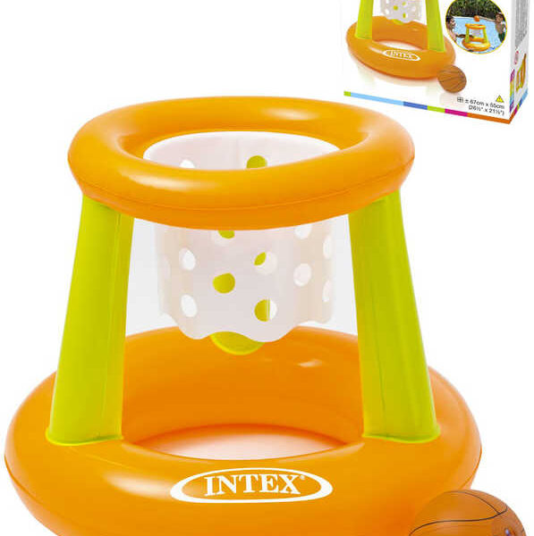 INTEX Set mit aufblasbarem Basketballkorb und Ball für den Wasserbasketball 58504