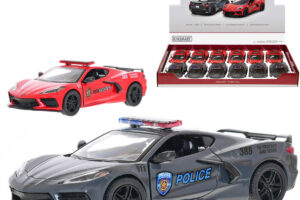 KINSMART Modellauto 1:36 Corvette 2021 Rettungsdienst PB 13 cm 2 Ausführungen