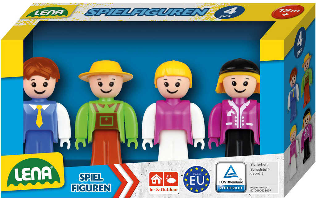 lena-baby-truxx-zelena-sada-figurek-8cm-4ks-v-krabici-plast LENA Baby Truxx grünes Figurenset 8 cm
