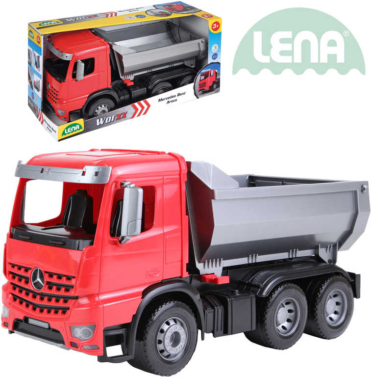 lena-sklapec-funkcni-46cm-worxx-1-15-mercedes-arocs-plast-v-krabici LENA Kippwagen