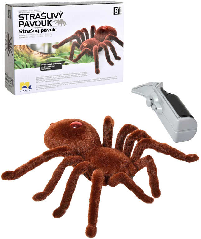 mac-toys-rc-pavouk-straslivy-na-baterie-na-dalkove-ovladani-svetlo MAC TOYS RC-Spinne „Die Schreckensspinne“ – batteriebetrieben