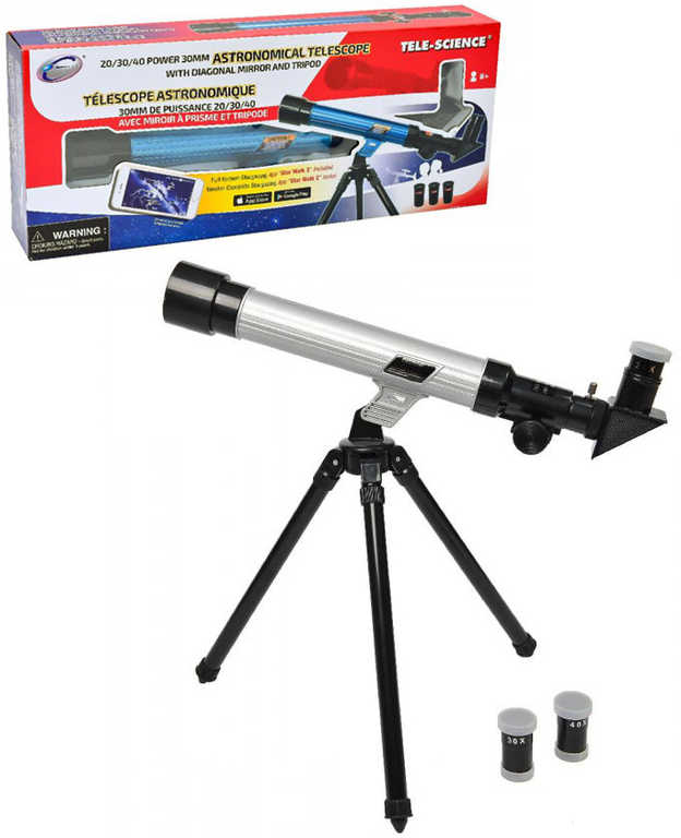 mac-toys-teleskop-detsky-hvezdarsky-astronomicky-dalekohled-2-barvy MAC TOYS Kinder-Astronomieteleskop