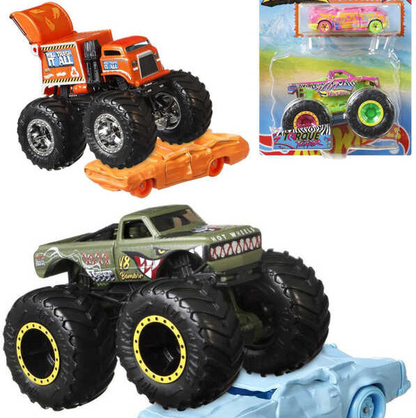 MATTEL HOT WHEELS Set Monster Trucks + Hot