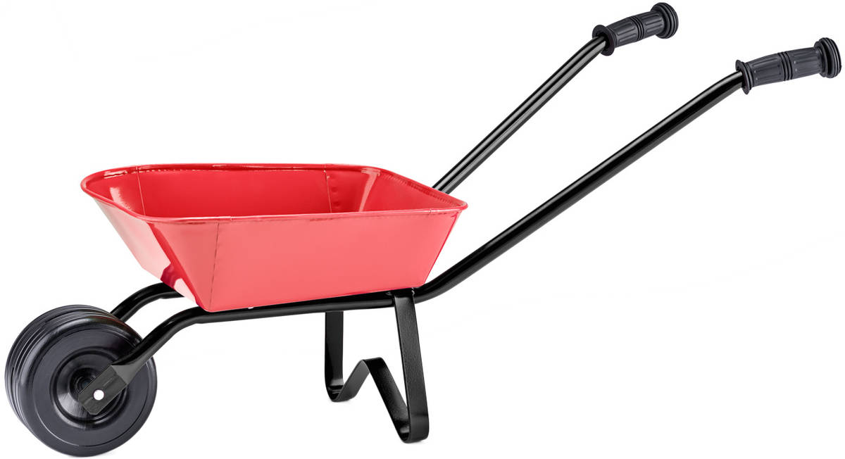 merkur-kolecko-detske-cervena-cerna-kovova-kolecka-na-pisek MERKUR Kinder-Sandschaufel rot-schwarz Metallschaufel für Sand