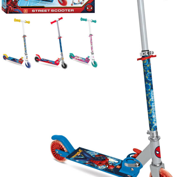 MONDO Kinder-Klapproller Alu 181 Street Scooter Spiderman 4 Farben