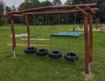 Kletterparcours „Monkey Road 13“ aus Akazienholz – Bild 2
