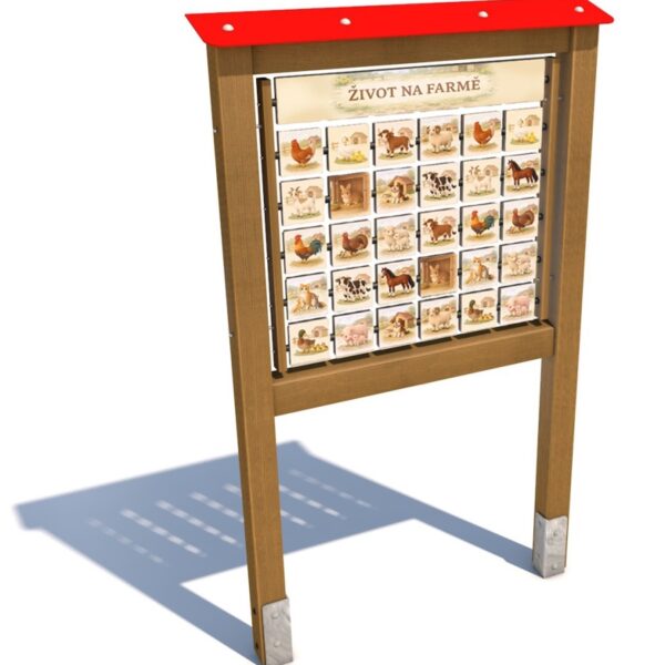 Monkeys Lerntafel Pexeso – Leben auf dem Bauernhof 200