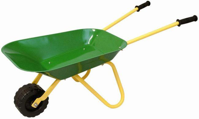 olymptoy-detske-kolecko-kolecka-kovove-zelene-na-zahradu OLYMPTOY Kinder-Gartenkarre (Gartenkarren) aus