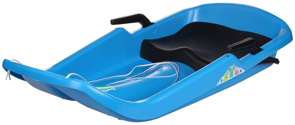 plastkon-boby-detske-cyclone-se-sedatkem-na-snih-modre PLASTKON Kinder-Schlitten CYCLONE mit Sitz für den Schnee