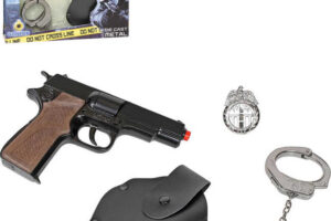 Polizei-Metallset „Spezialeinheit“ mit einer 8-Schuss-Kapselpistole
