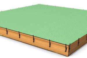 Monkey Sandkasten SMALL 4 × 4 m aus Akazienholz